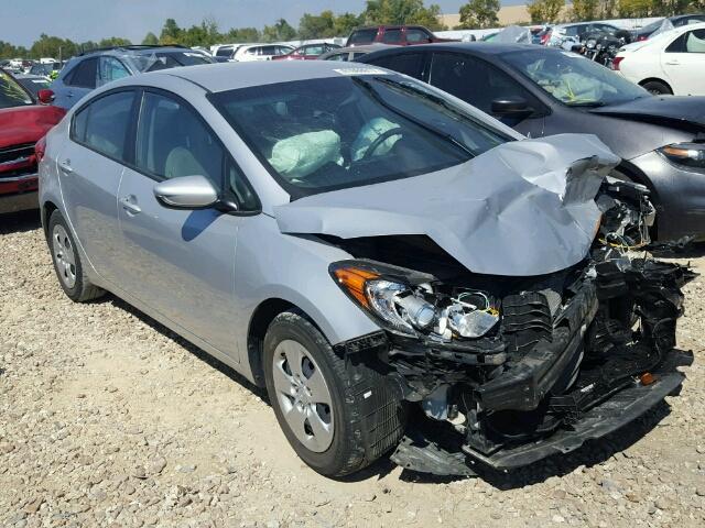 KNAFK4A66F5330152 - 2015 KIA FORTE LX SILVER photo 1