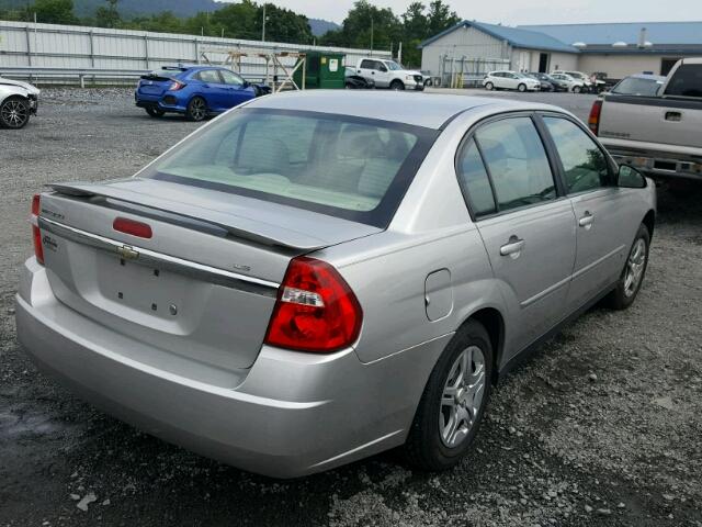 1G1ZS58F97F218557 - 2007 CHEVROLET MALIBU LS ვერცხლისფერი ფოტო 4