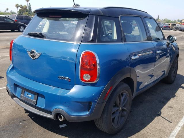 WMWZC3C54CWL83396 - 2012 MINI COOPER S C BLUE photo 4