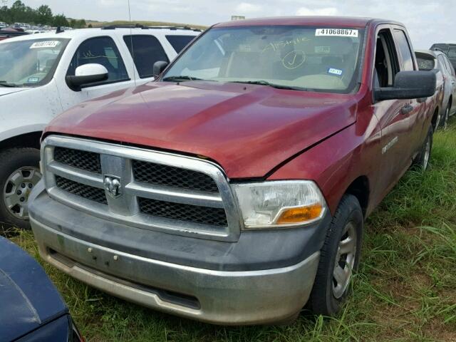 1C6RD6FP3CS101648 - 2012 DODGE RAM 1500 S RED photo 2