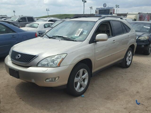 JTJGK31U570001924 - 2007 LEXUS RX GOLD photo 2