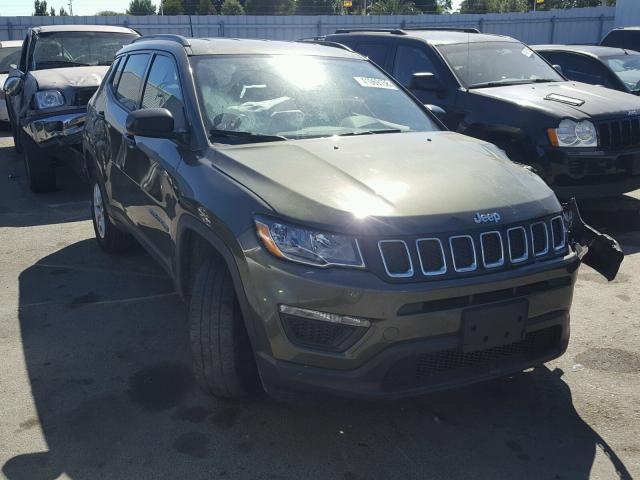 3C4NJDAB4JT153527 - 2018 JEEP COMPASS SP GREEN photo 1