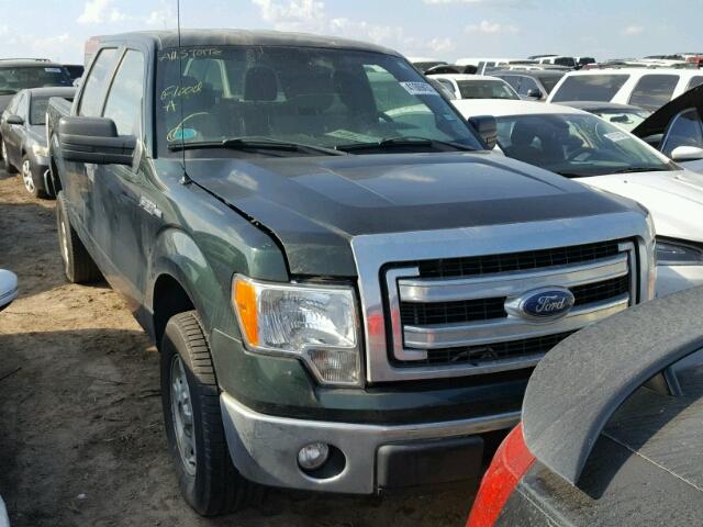 1FTFW1CF6DFA38009 - 2013 FORD F150 GREEN photo 1