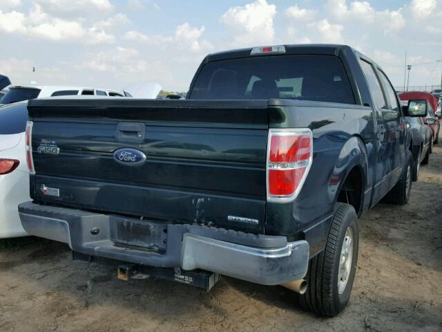 1FTFW1CF6DFA38009 - 2013 FORD F150 GREEN photo 4