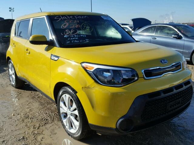 KNDJP3A5XF7167252 - 2015 KIA SOUL YELLOW photo 2