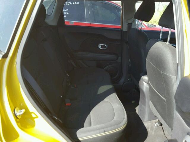 KNDJP3A5XF7167252 - 2015 KIA SOUL YELLOW photo 6