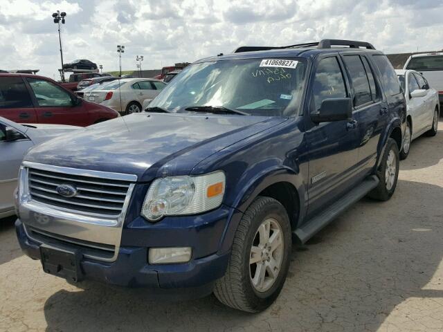 1FMEU63E28UA96895 - 2008 FORD EXPLORER X BLUE photo 2