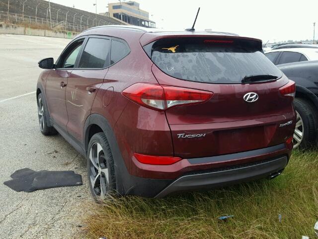 KM8J33A26GU070551 - 2016 HYUNDAI TUCSON RED photo 3