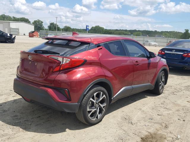 NMTKHMBX9JR036916 - 2018 TOYOTA C-HR XLE RED photo 4