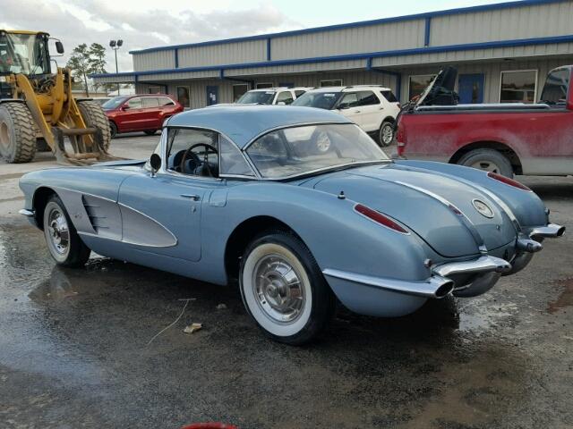 J58S109085 - 1958 CHEVROLET CORVETTE SILVER photo 3