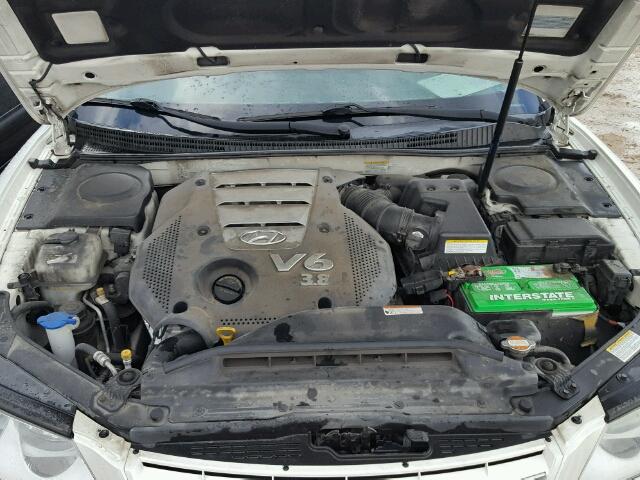 KMHFC46F27A233995 - 2007 HYUNDAI AZERA WHITE photo 7