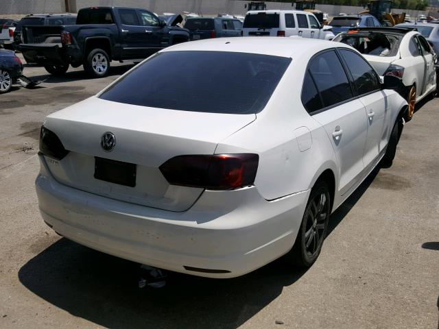 3VW1K7AJ7BM326972 - 2011 VOLKSWAGEN JETTA BASE Սպիտակ լուսանկար 4