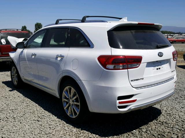 5XYPKDA57GG143106 - 2016 KIA SORENTO SX WHITE photo 3