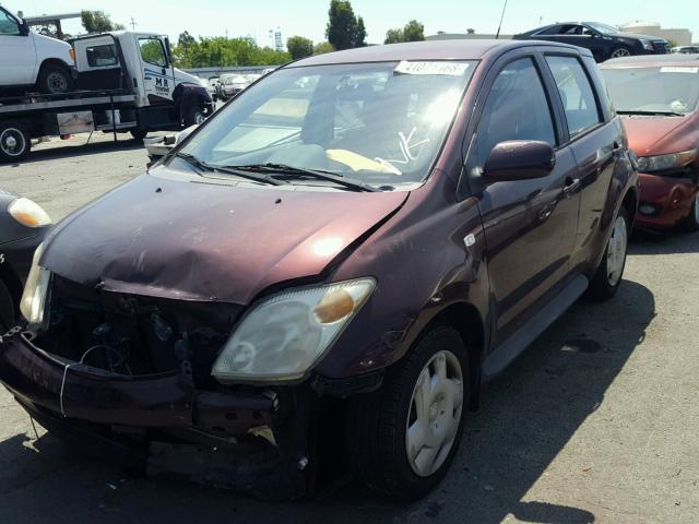 JTKKT624850101581 - 2005 TOYOTA SCION XA ბურგუნდია ფოტო 2