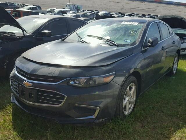 1G1ZB5ST5HF280148 - 2017 CHEVROLET MALIBU LS GRAY photo 2