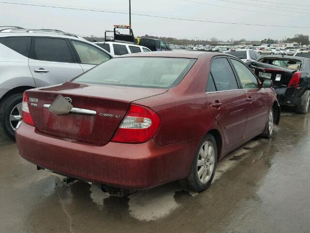 4T1BE32K83U151266 - 2003 TOYOTA CAMRY LE MAROON photo 4