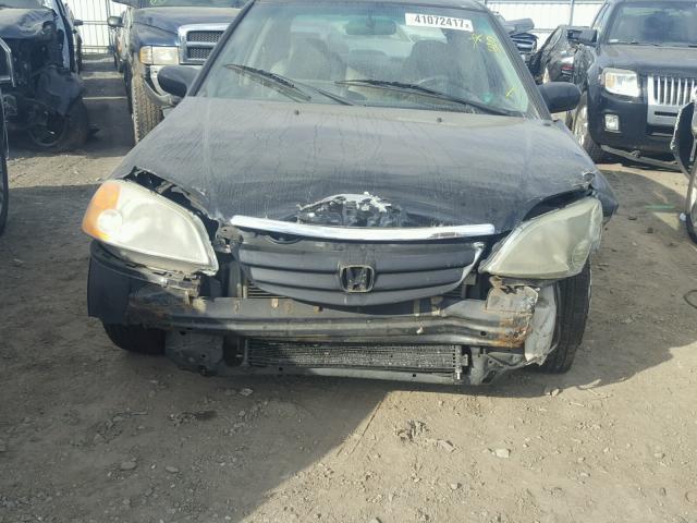 1HGES25792L024625 - 2002 HONDA CIVIC EX BLACK photo 9