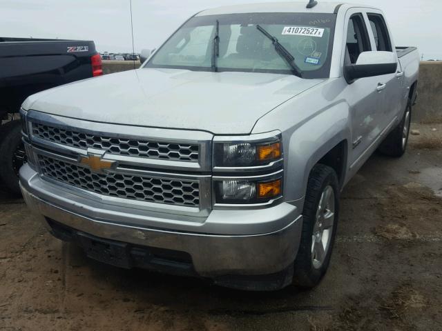 3GCPCREC3FG316901 - 2015 CHEVROLET SILVERADO SILVER photo 2