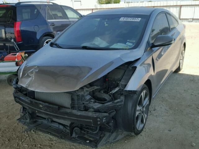 KMHDH6AH1EU026426 - 2014 HYUNDAI ELANTRA CO GRAY photo 2