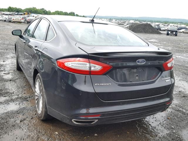 3FA6P0D92ER117896 - 2014 FORD FUSION TIT BLACK photo 3