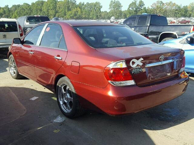 4T1BE32K75U092150 - 2005 TOYOTA CAMRY LE BURGUNDY photo 3