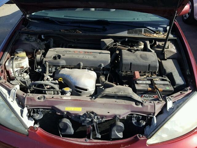 4T1BE32K75U092150 - 2005 TOYOTA CAMRY LE BURGUNDY photo 7