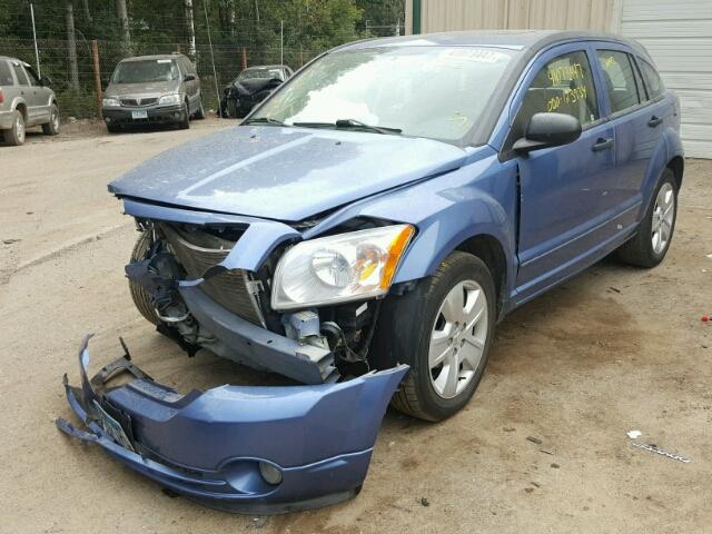 1B3HB48B27D214678 - 2007 DODGE CALIBER BLUE photo 2