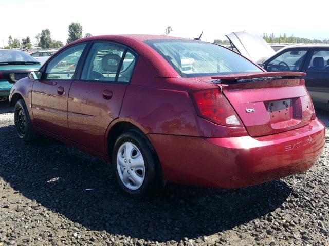 1G8AJ54F84Z181731 - 2004 SATURN ION LEVEL BURGUNDY photo 3