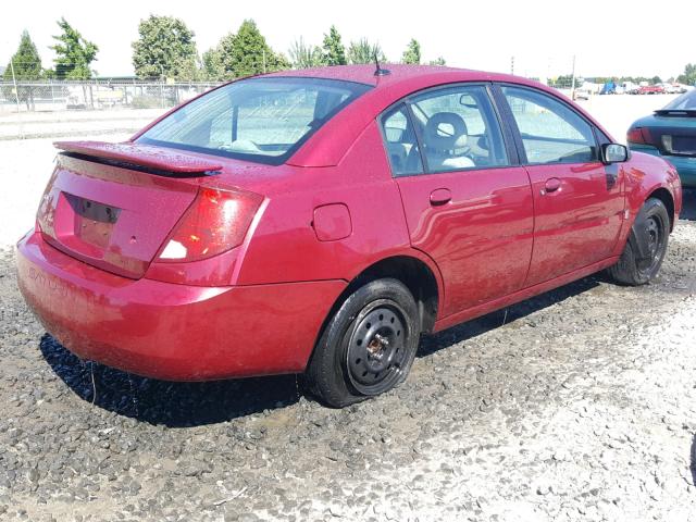 1G8AJ54F84Z181731 - 2004 SATURN ION LEVEL BURGUNDY photo 4