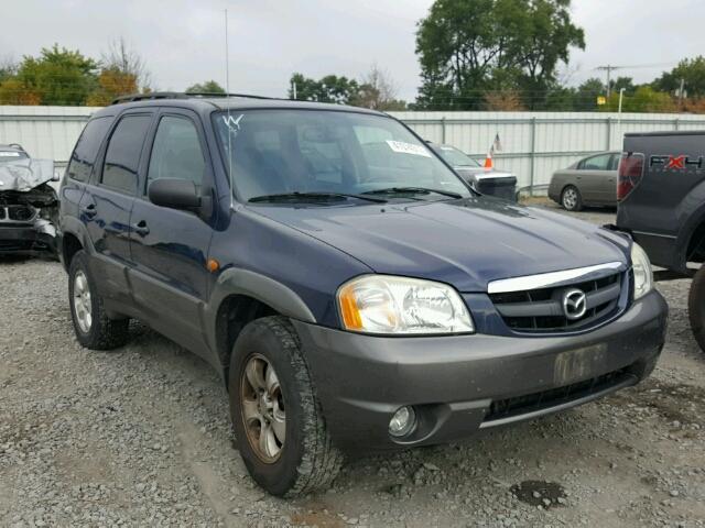 4F2CZ941X4KM25651 - 2004 MAZDA TRIBUTE LX BLUE photo 1