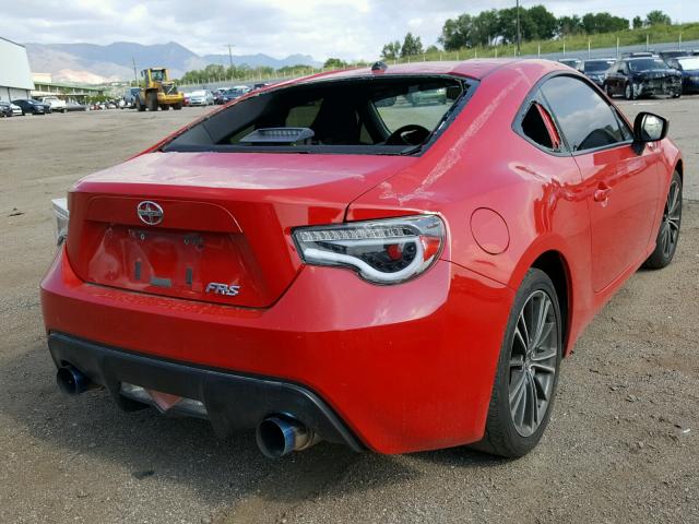 JF1ZNAA14D2717507 - 2013 TOYOTA SCION FR-S RED photo 4