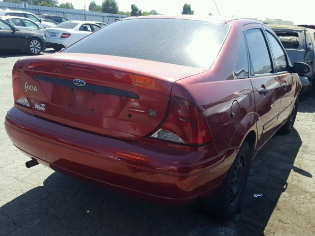 1FAHP34304W136819 - 2004 FORD FOCUS SE C RED photo 4