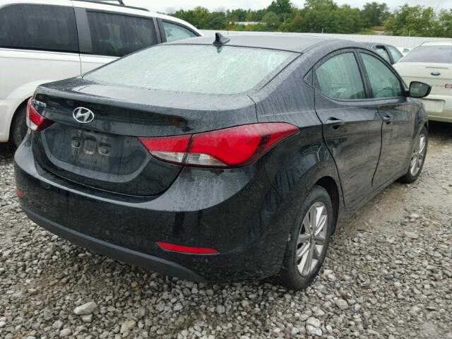 5NPDH4AE0EH479302 - 2014 HYUNDAI ELANTRA SE BLACK photo 4