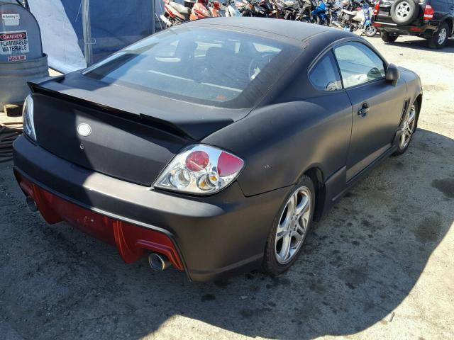 KMHHN65F35U169669 - 2005 HYUNDAI TIBURON GT BLACK photo 4