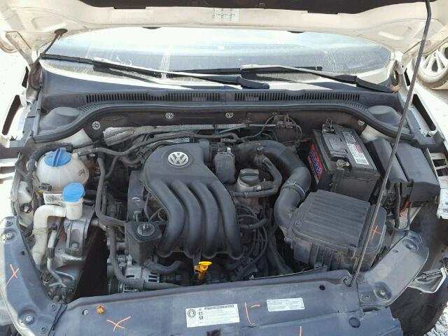 3VW1K7AJ9CM427996 - 2012 VOLKSWAGEN JETTA BASE Սպիտակ լուսանկար 7