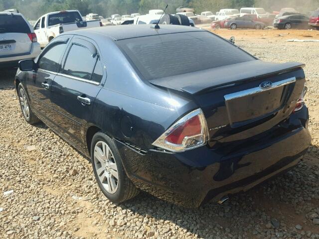 3FAHP08188R206339 - 2008 FORD FUSION SEL BLUE photo 3