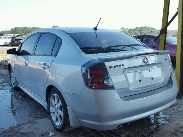 3N1AB6AP2BL669019 - 2011 NISSAN SENTRA 2.0 SILVER photo 3