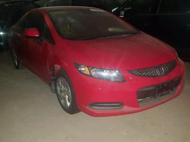 2HGFG3B55DH522478 - 2013 HONDA CIVIC LX RED photo 1