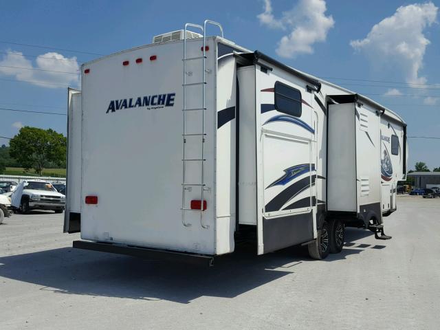 4YDF36126EE760302 - 2014 KEYSTONE AVALANCHE WHITE photo 4