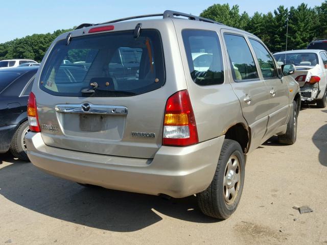 4F2YU06181KM15497 - 2001 MAZDA TRIBUTE DX 金色 照片 4