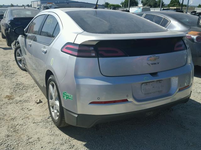 1G1RE6E49EU151872 - 2014 CHEVROLET VOLT SILVER photo 3