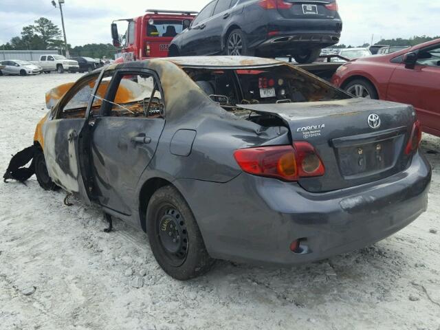 1NXBU4EE7AZ356234 - 2010 TOYOTA COROLLA BA BURN photo 3