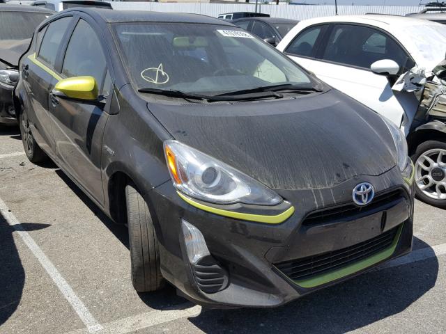 JTDKDTB39G1115867 - 2016 TOYOTA PRIUS C BLACK photo 1