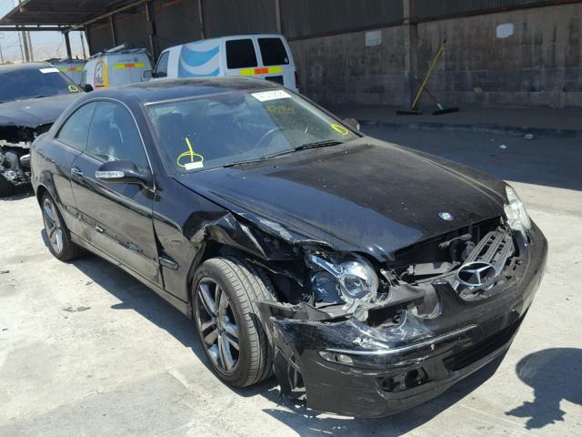 WDBTJ56H97F217587 - 2007 MERCEDES-BENZ CLK 350 BLACK photo 1