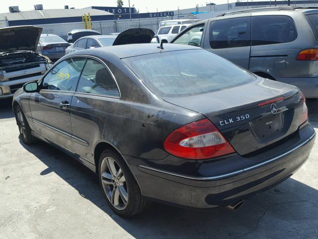 WDBTJ56H97F217587 - 2007 MERCEDES-BENZ CLK 350 BLACK photo 3