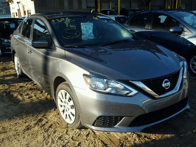 3N1AB7AP1HY257837 - 2017 NISSAN SENTRA S CHARCOAL photo 1