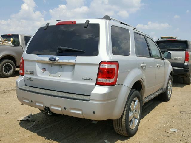 1FMCU94G09KB03915 - 2009 FORD ESCAPE LIM SILVER photo 4