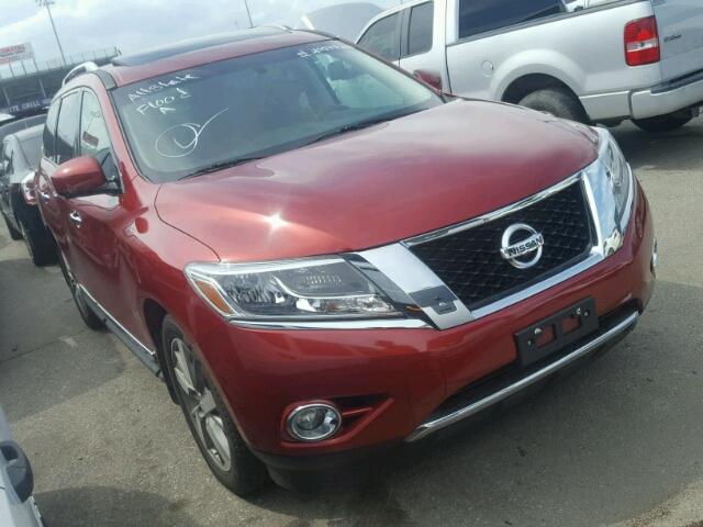 5N1AR2MN3FC670785 - 2015 NISSAN PATHFINDER RED photo 1