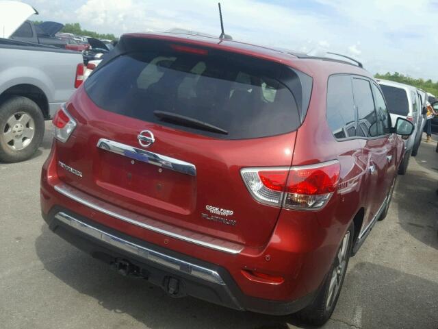 5N1AR2MN3FC670785 - 2015 NISSAN PATHFINDER RED photo 4