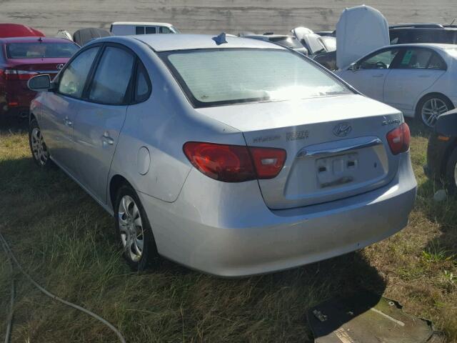 KMHDU4AD9AU142836 - 2010 HYUNDAI ELANTRA SILVER photo 3